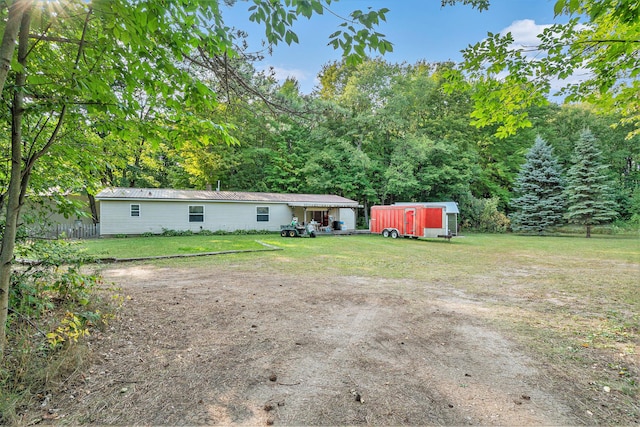 4348 S Grandview Hwy, Harrietta, MI 49638 - view of yard featuring a shed