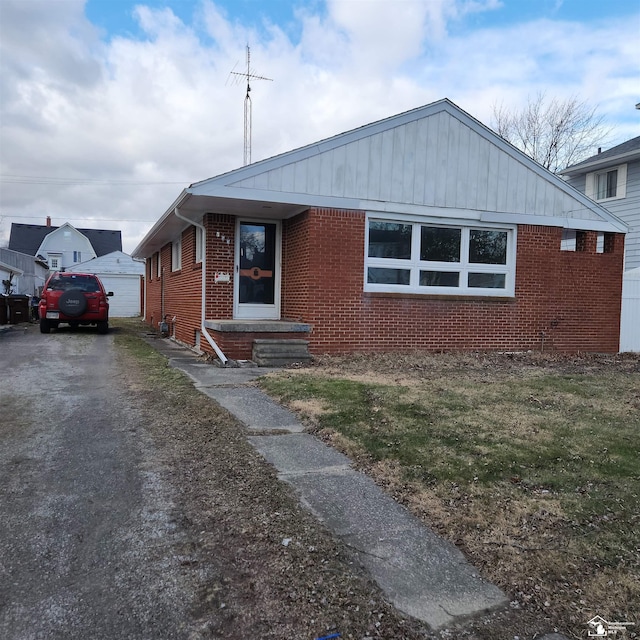 bungalow-style house with a garage