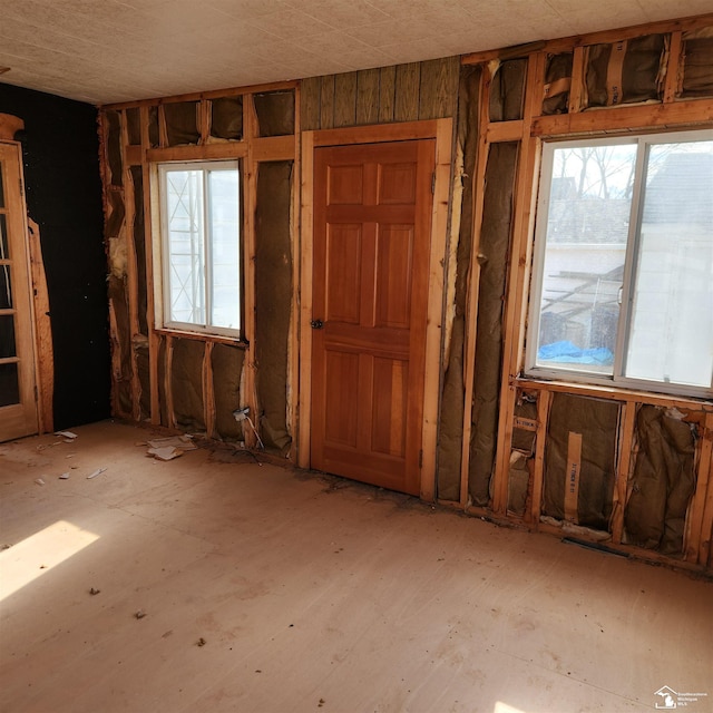 miscellaneous room featuring a wealth of natural light