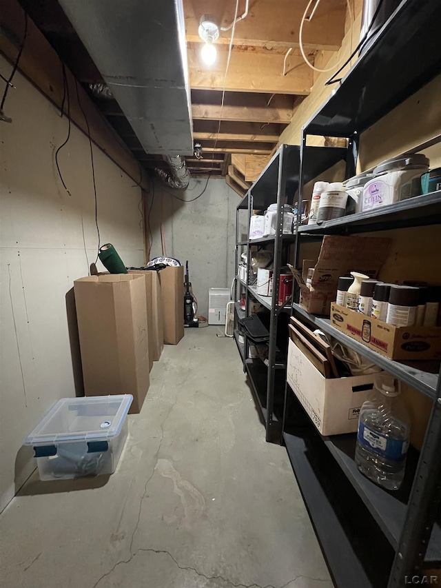 view of storage room