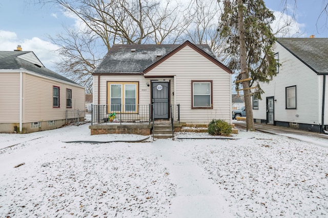 view of bungalow-style home