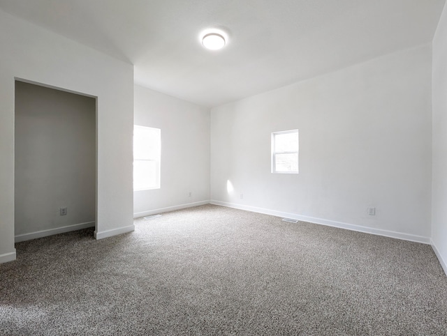 view of carpeted empty room