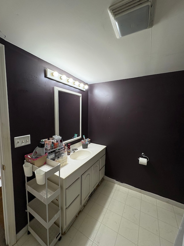 bathroom with vanity