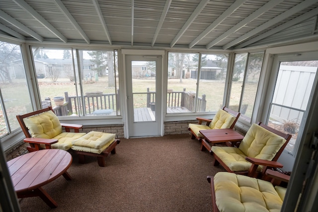 sunroom featuring a wealth of natural light