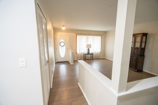 interior space featuring hardwood / wood-style floors