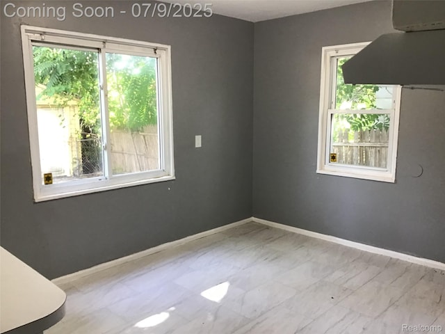 19611 W Chicago St, Detroit, MI 48228 - unfurnished room featuring marble finish flooring and baseboards