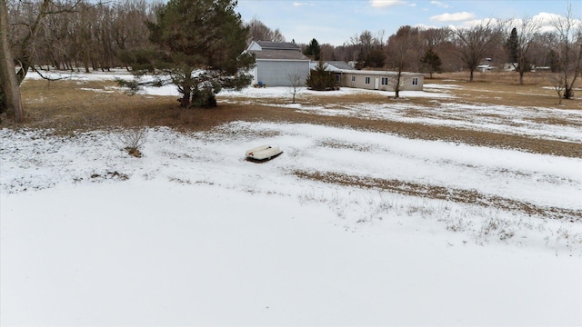 view of snowy yard