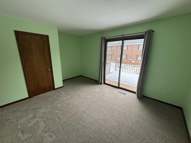 view of carpeted empty room