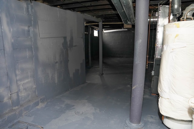 view of basement