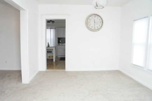 view of carpeted empty room