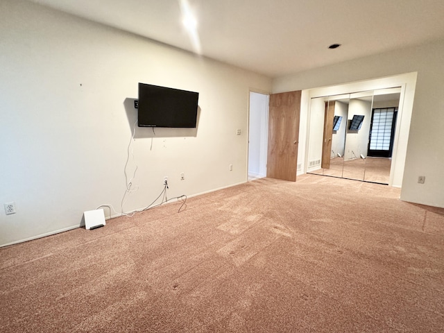 interior space with light colored carpet