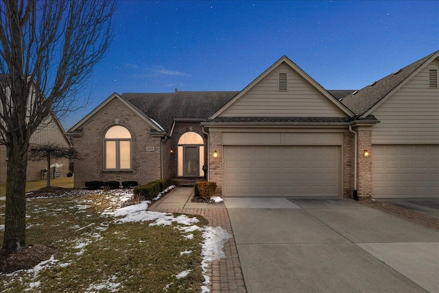 ranch-style house with a garage