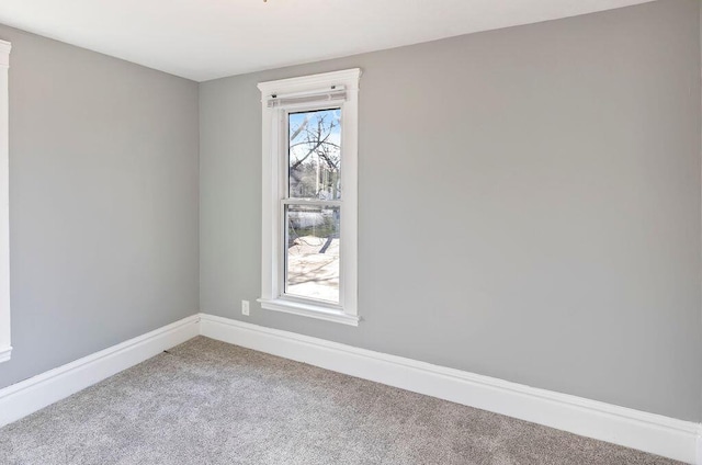 empty room featuring carpet floors