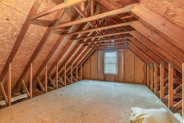 view of attic