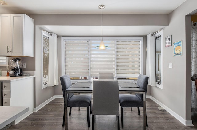 dining room featuring dark hardwood / wood-style floors