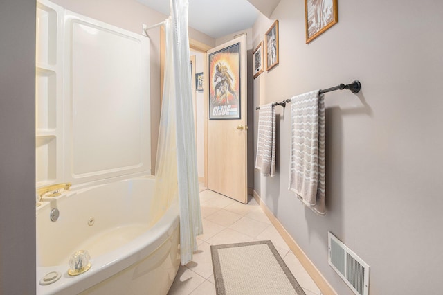 bathroom featuring tile patterned flooring