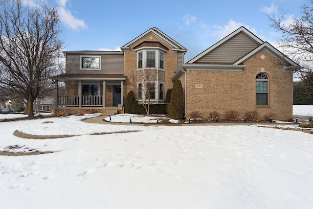 front of property featuring a porch