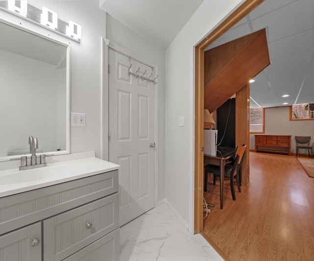 bathroom featuring vanity