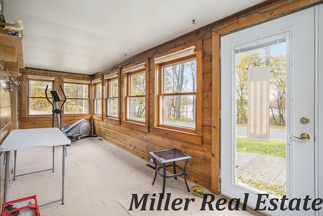 view of sunroom / solarium