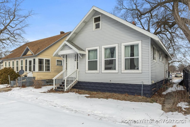 view of bungalow