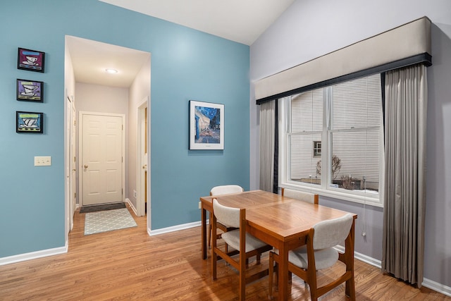 dining room featuring light wood-type flooring