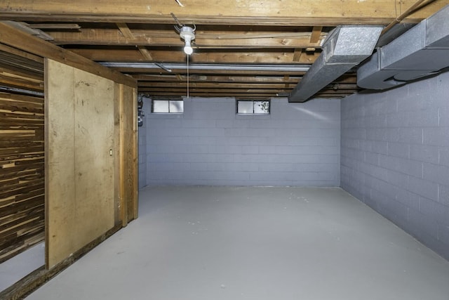 view of basement