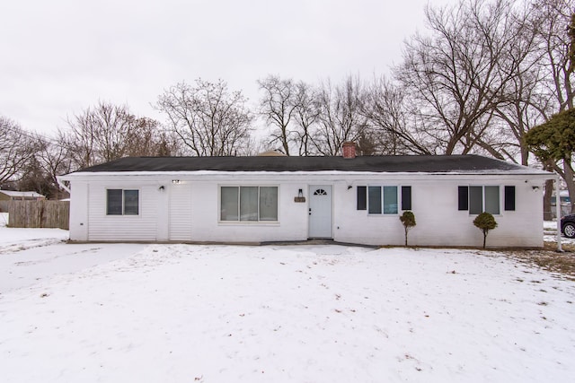 view of ranch-style house