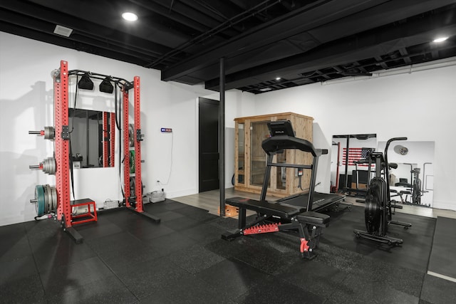 view of exercise room