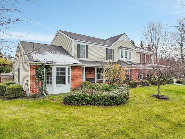 view of property with a front yard