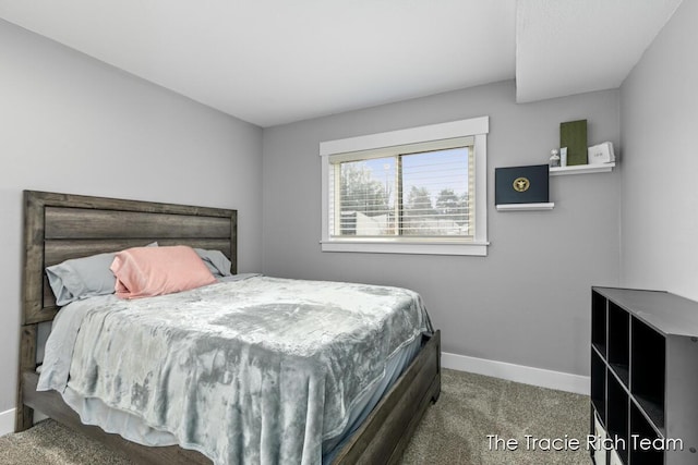 bedroom with carpet floors