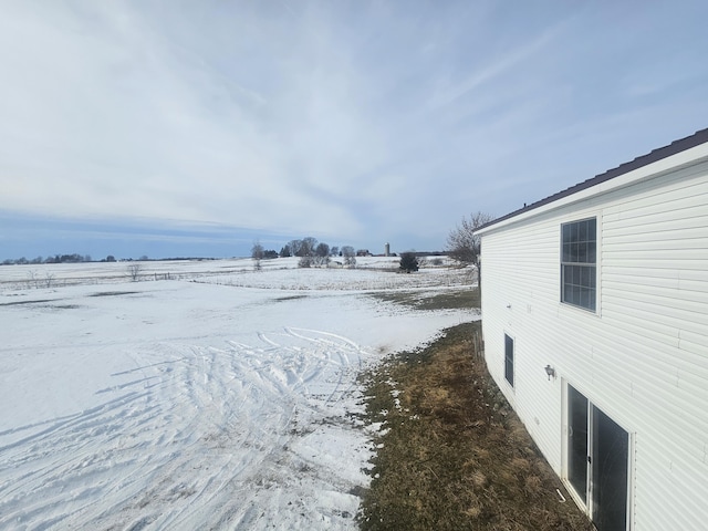 view of snowy yard