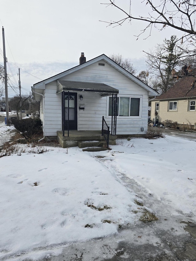 view of front of home