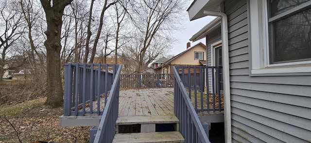 view of wooden terrace