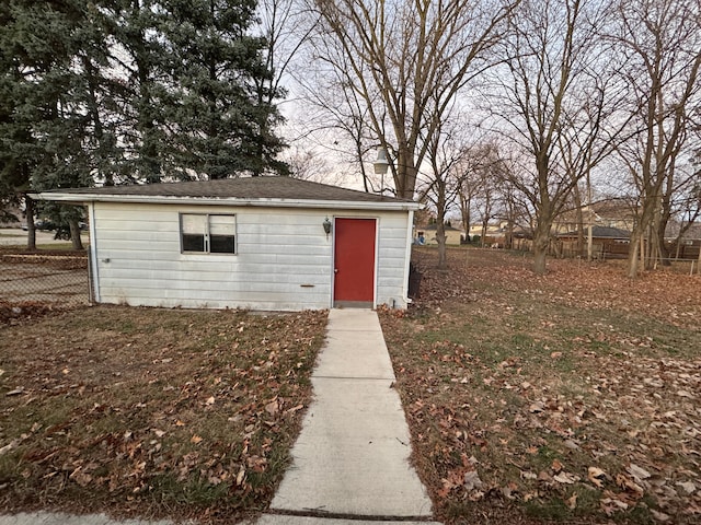 view of outbuilding