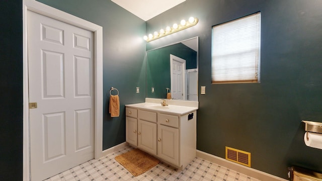 bathroom featuring vanity