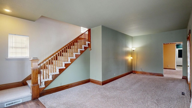 interior space with carpet floors