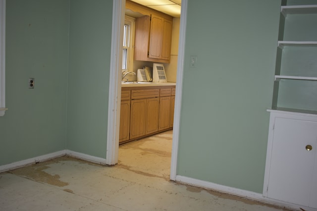 interior space with sink