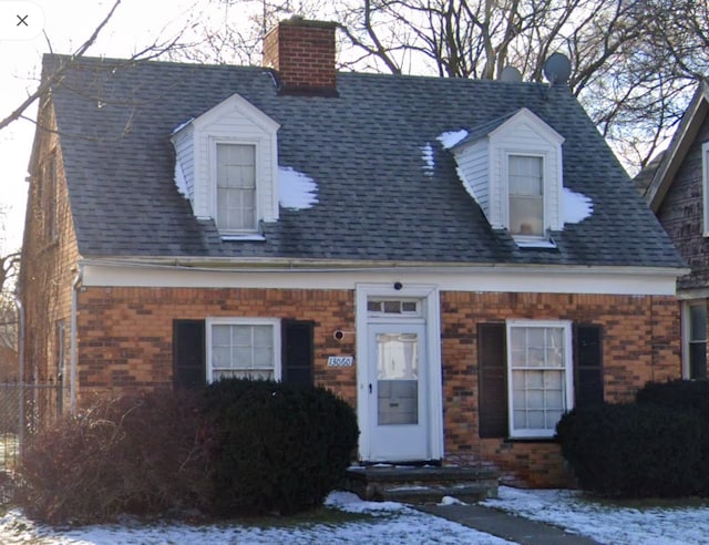 view of cape cod house