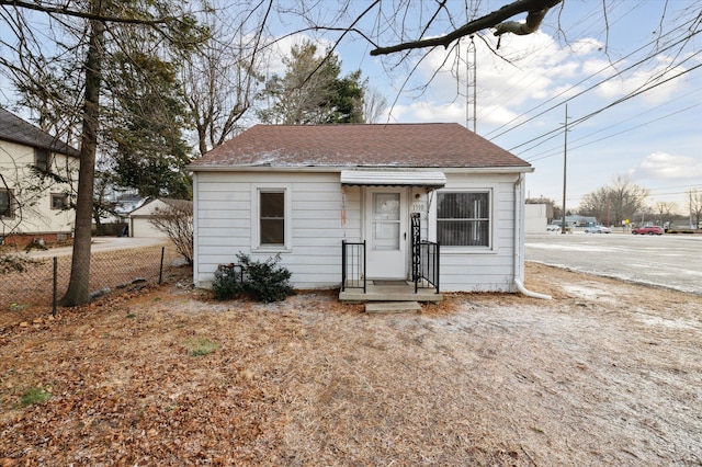 view of bungalow-style home