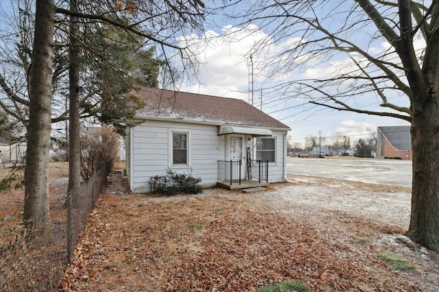 view of rear view of property