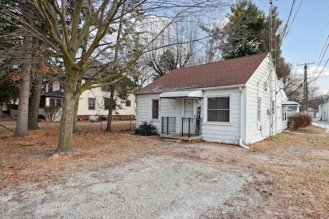 view of bungalow-style house