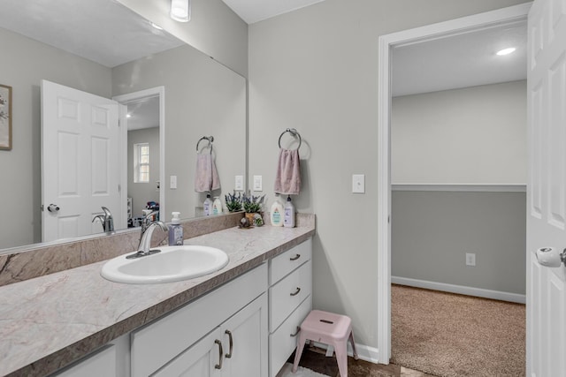 bathroom with vanity