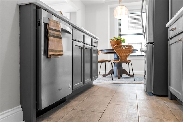 mudroom featuring light tile patterned flooring