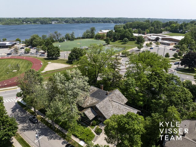 2346 Lake Dr SE, East Grand Rapids, MI 49506 - drone / aerial view of a nearby body of water