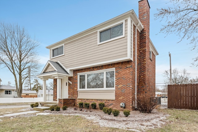 view of front of home