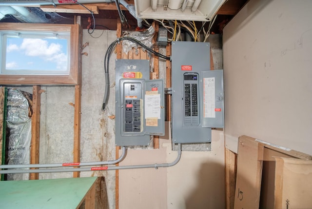 utility room with electric panel