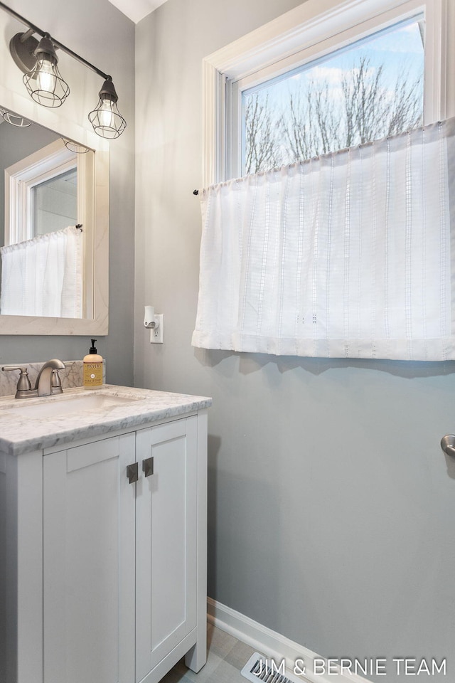 bathroom featuring vanity