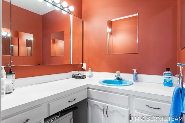 bathroom featuring vanity