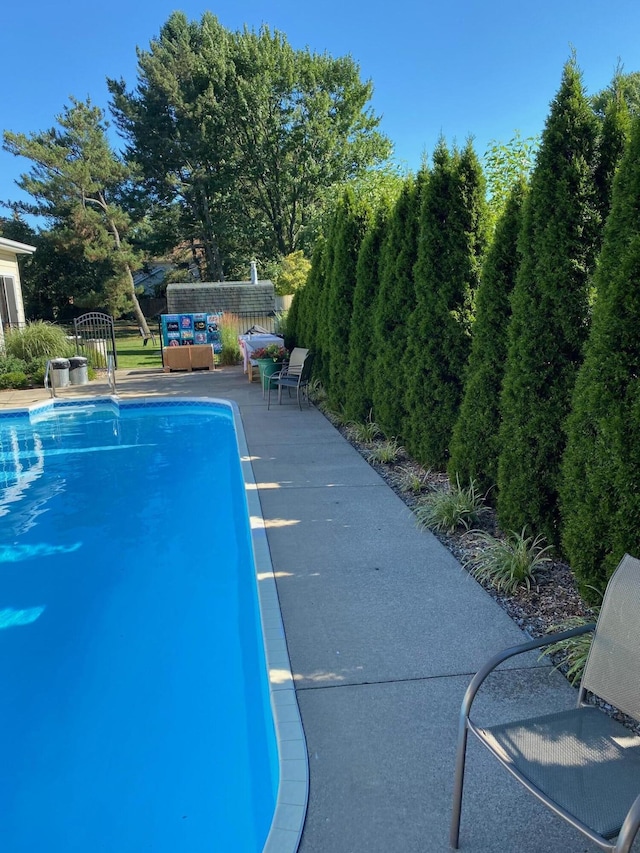 view of pool with an outdoor hangout area and a patio