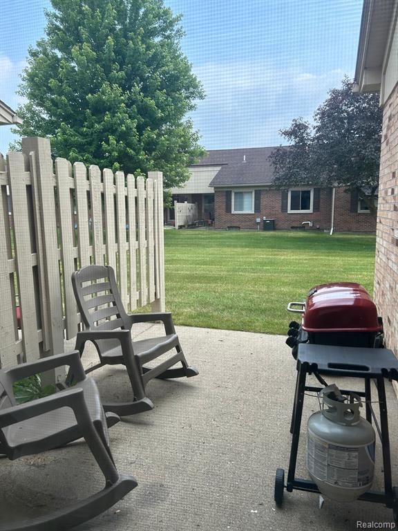 view of patio with grilling area